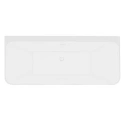 Orion Matt Black Back To Wall Modern Square Bath (1700 x 740mm) -Bathroom Baths Shop ORI17BLK NW D3 460