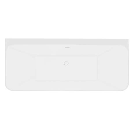 Orion Matt Grey Back To Wall Modern Square Bath (1700 x 740mm) 6 Orion Matt Grey Back To Wall Modern Square Bath (1700 x 740mm) - Image 4