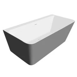Orion Matt Grey Back To Wall Modern Square Bath (1700 x 740mm) 12 Orion Matt Grey Back To Wall Modern Square Bath (1700 x 740mm) -Bathroom Baths Shop ORI17GRY NW D4 460