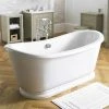 Old London Greenwich 1740 x 800mm Double Ended Slipper Freestanding Bath - LDB002 -Bathroom Baths Shop Old London Greenwich Double Ended Slipper Freestanding Bath with Skirt LDB002 p
