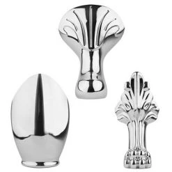 Old London Kenton 1690 x 745 'D' Shaped Back To Wall Bath + Chrome Leg Set -Bathroom Baths Shop Old London Kenton bath d5 460