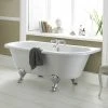 Old London Kenton 1690 x 745 'D' Shaped Back To Wall Bath + Chrome Leg Set 2 Old London Kenton 1690 x 745 'D' Shaped Back To Wall Bath + Chrome Leg Set -Bathroom Baths Shop Old London Kenton bath p