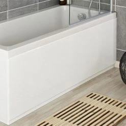 Hudson Reed High Gloss White MDF Front Bath Panel - Various Size Options