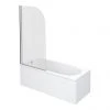 Nuie Curved Top Straight Hinged Barmby Shower Bath 2 Nuie Curved Top Straight Hinged Barmby Shower Bath -Bathroom Baths Shop Premier Curved Top Straight Hinged Barmby Shower Bath prod