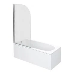 Nuie Curved Top Straight Hinged Barmby Shower Bath
