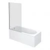 Nuie Square Hinged Barmby Shower Bath -Bathroom Baths Shop Premier Square Hinged Barmby Shower Bath n p