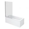 Nuie Square Hinged Linton Shower Bath -Bathroom Baths Shop Premier Square Hinged Linton Shower Bath prod