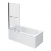 Taranto 1700 x 800mm Keyhole Shower Bath with Screen -Bathroom Baths Shop R3TSB17 p