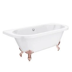 Admiral 1685 Back To Wall Roll Top Bath + Rose Gold Leg Set -Bathroom Baths Shop RGADMIRAL1685B d2 460