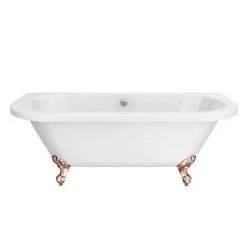 Admiral 1685 Back To Wall Roll Top Bath + Rose Gold Leg Set -Bathroom Baths Shop RGADMIRAL1685B d3 460