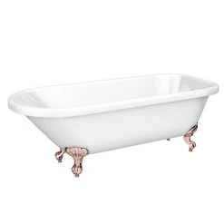 Bromley 1780 Single Ended Roll Top Bath + Rose Gold Leg Set