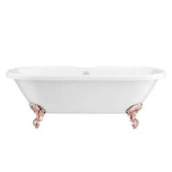 Duke 1795 Traditional Roll Top Bath + Rose Gold Leg Set -Bathroom Baths Shop RGDUKE1795B d2 460