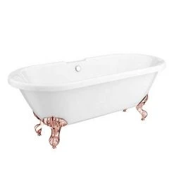 Duke 1795 Traditional Roll Top Bath + Rose Gold Leg Set -Bathroom Baths Shop RGDUKE1795B n d3 460