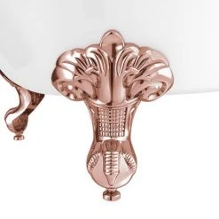 Earl 1750 Double Ended Roll Top Slipper Bath + Rose Gold Leg Set 6 Earl 1750 Double Ended Roll Top Slipper Bath + Rose Gold Leg Set -Bathroom Baths Shop RGEARL1750B d1 460