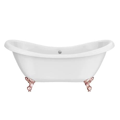 Earl 1750 Double Ended Roll Top Slipper Bath + Rose Gold Leg Set 5 Earl 1750 Double Ended Roll Top Slipper Bath + Rose Gold Leg Set - Image 3