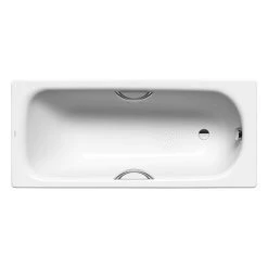 Kaldewei Saniform Plus 2TH Steel Enamel Bath with Grips + Anti Slip