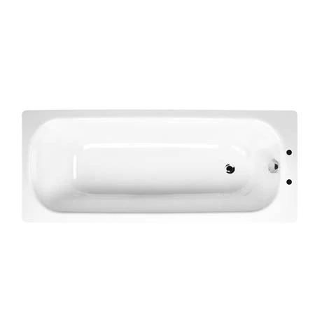 Aurora 1400 x 700mm 2TH Steel Enamel Bath 4 Aurora 1400 x 700mm 2TH Steel Enamel Bath - Image 2