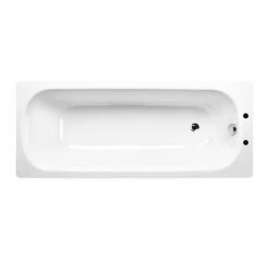 Aurora 1700 x 700mm 2TH Steel Enamel Bath -Bathroom Baths Shop SEB172TH new d1 460