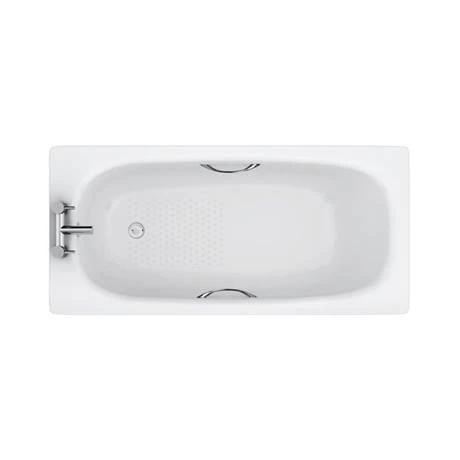 Aurora 1500 x 700mm 2TH Steel Enamel Bath with Grips + Anti Slip 4 Aurora 1500 x 700mm 2TH Steel Enamel Bath with Grips + Anti Slip - Image 2