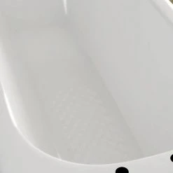 Aurora 1600 x 700mm 2TH Steel Enamel Bath with Grips + Anti Slip -Bathroom Baths Shop SEBTG1600GP d2 460