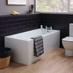 Ideal Standard Tesi 1600 x 700mm 0TH Single Ended Idealform Bath 7 Ideal Standard Tesi 1600 x 700mm 0TH Single Ended Idealform Bath -Bathroom Baths Shop T000101 D2 460