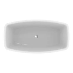 Ideal Standard Adapto 1550 x 800mm Freestanding Double Ended Bath with Clicker Waste - T465801 -Bathroom Baths Shop T465801 D3 460
