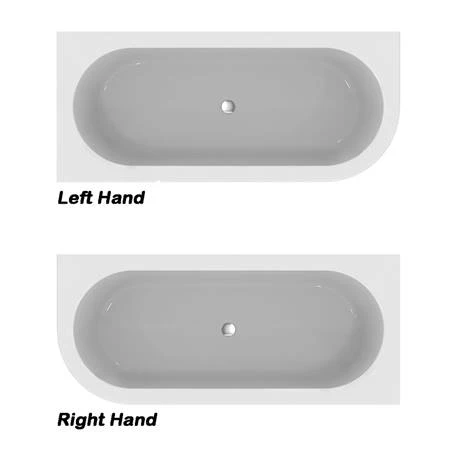 Ideal Standard Adapto 1800 x 800mm D-Shape Freestanding Bath with Clicker Waste - T466001 6 Ideal Standard Adapto 1800 x 800mm D-Shape Freestanding Bath with Clicker Waste - T466001 - Image 4