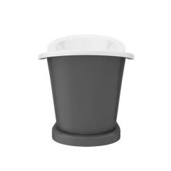 Trafalgar Grey 1685 x 745 Double Ended Slipper Roll Top Bath 10 Trafalgar Grey 1685 x 745 Double Ended Slipper Roll Top Bath -Bathroom Baths Shop TGRY1685 n d2 460