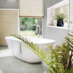 Villeroy and Boch Theano Double Ended Freestanding Bath -Bathroom Baths Shop UBQ155ANH7F200V01 D1 460