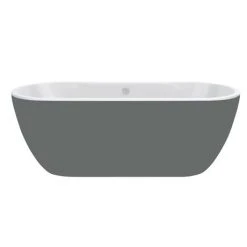 Verona Grey Freestanding Modern Bath -Bathroom Baths Shop Verona Grey Freestanding Modern Bath d2 460