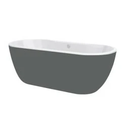 Verona Grey Freestanding Modern Bath -Bathroom Baths Shop Verona Grey Freestanding Modern Bath detail1 460
