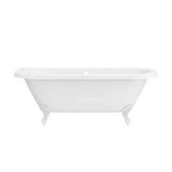 Admiral 1685 Back To Wall Roll Top Bath + White Leg Set 12 Admiral 1685 Back To Wall Roll Top Bath + White Leg Set -Bathroom Baths Shop WHTADMIRAL1685B d5 460