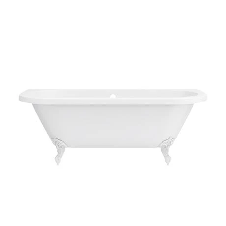 Admiral 1685 Back To Wall Roll Top Bath + White Leg Set 7 Admiral 1685 Back To Wall Roll Top Bath + White Leg Set - Image 5