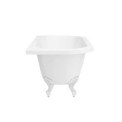 Admiral 1685 Back To Wall Roll Top Bath + White Leg Set 13 Admiral 1685 Back To Wall Roll Top Bath + White Leg Set -Bathroom Baths Shop WHTADMIRAL1685B d6 460