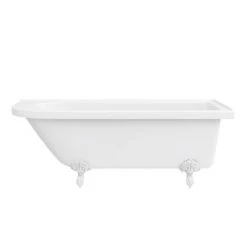 Appleby 1700 Roll Top Shower Bath + White Leg Set 11 Appleby 1700 Roll Top Shower Bath + White Leg Set -Bathroom Baths Shop WHTAP1700B n d1 460