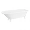 Bromley 1780 Single Ended Roll Top Bath + White Leg Set -Bathroom Baths Shop WHTBROM1780B np