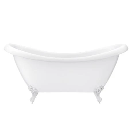 Earl 1750 Double Ended Roll Top Slipper Bath + White Leg Set 6 Earl 1750 Double Ended Roll Top Slipper Bath + White Leg Set - Image 4