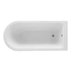 Old London Winterburn 1700 x 750 Single Ended Traditional Shower Bath with Chrome Leg Set -Bathroom Baths Shop Winterburn D1 460