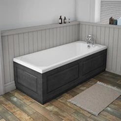 York 1700mm Dark Grey Traditional Front Bath Panel & Plinth -Bathroom Baths Shop Y17BFPDG d1 460