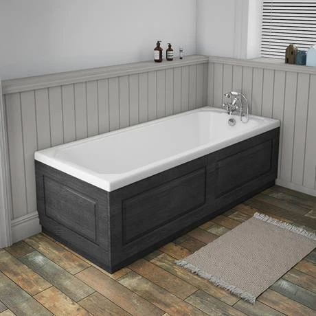 York 1800mm Dark Grey Traditional Front Bath Panel & Plinth 4 York 1800mm Dark Grey Traditional Front Bath Panel & Plinth - Image 2