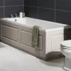 York 1700 x 700 Single Ended Bath inc. Grey Panels -Bathroom Baths Shop YRK17GRY p